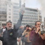 Arıcılar artan üretim maliyeti nedeniyle Atina’nın merkezinde protesto düzenledi